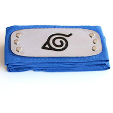 Load image into Gallery viewer, Anime Naruto Kakashi Sasuke Hidden Leaf Village Headband Konoha Cosplay Armband Headwear